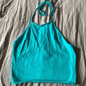 Forever21 blue halter top, women’s small
